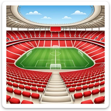 soccer stadium (#00A3E0) and red (#F9423A) sticker