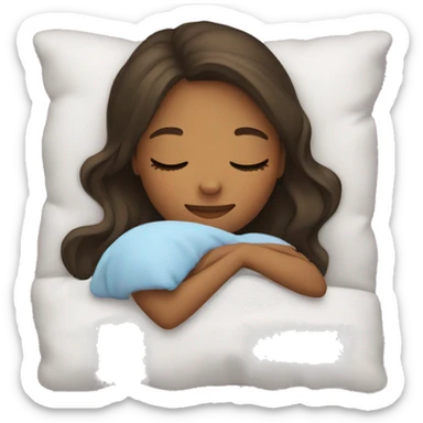 Girl sleeping  sticker