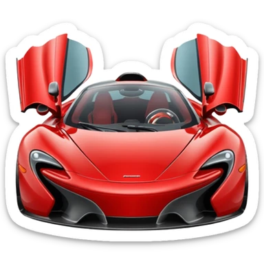 maak een auto en het is een mc laren sticker
