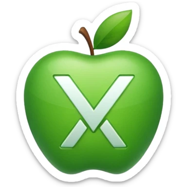 checkmark icon, apple style emoji, simple and recognizable sticker