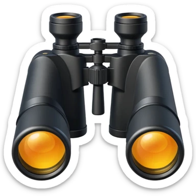 une paire de jumelles sticker