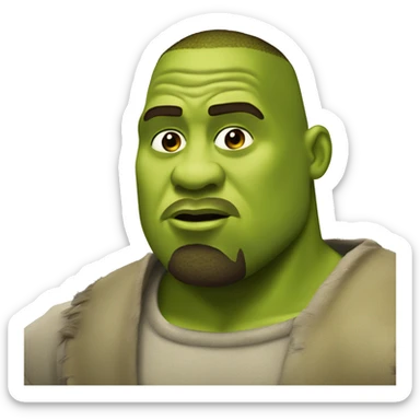 Kanye west as shrek sticker