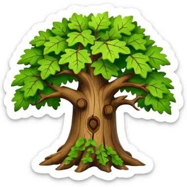 Mighty oak sticker