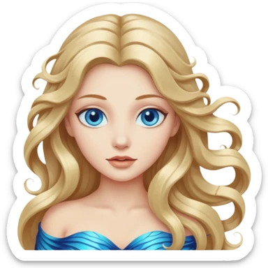 Beautiful mystic siren sticker