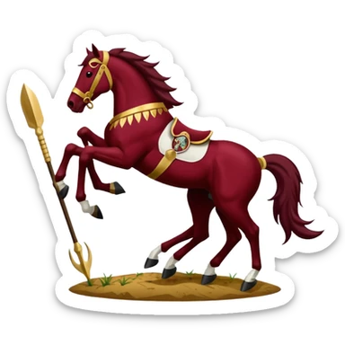 Fsu Seminoles football horse planting spear sticker