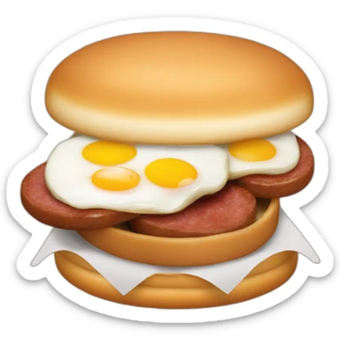 Sausage and egg mcmuffin sticker