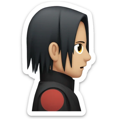 Itachi Uchiha giving a kiss sticker