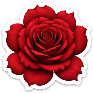 black rose with emo style sticker