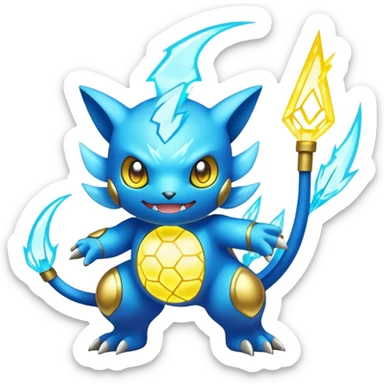 Elemental Electric-type natural Pokémon-Fakémon-creature sticker