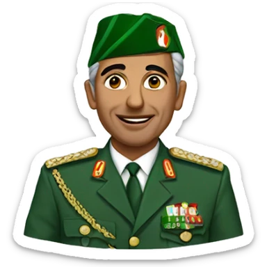 algerian presidnt sticker