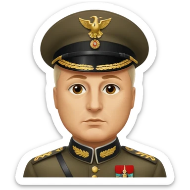 benito mussolini sticker