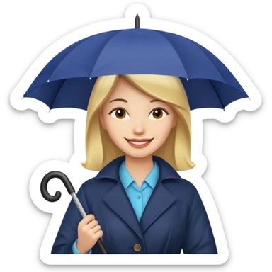 HOLDİNG UMBRELLA WOMAN sticker