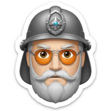 Norse mythology odin with eye patch sticker