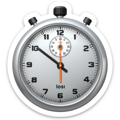 timer stop clock analogg sticker