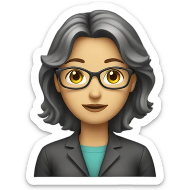 female-researcher sticker