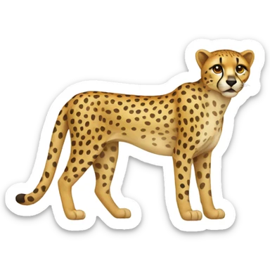 cheetah sticker