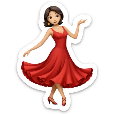 tango dancing woman emoji profile photo sticker