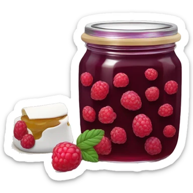 Confiture framboise sticker
