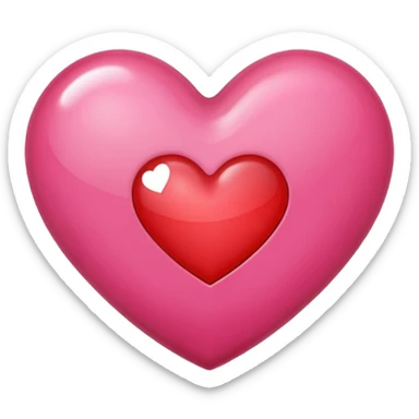Make a pink heart with an R in the middle sticker
