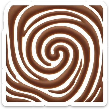 Chocolate swirl sticker
