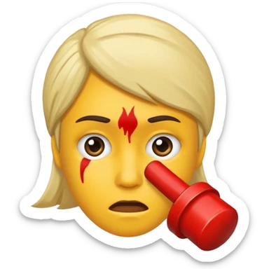 Je veux un emoji représentant Hitler il porte une moustache très carré de plus il a le bras en lair au niveau du nez visant le ciel sticker