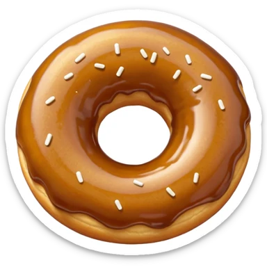 Glazed donut sticker