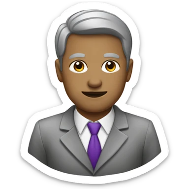 Admin purple and grey sticker