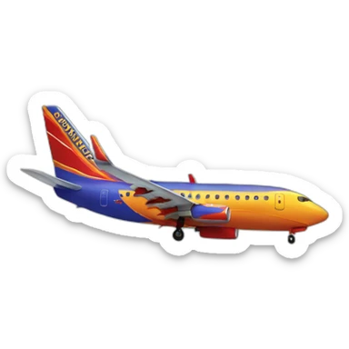 southwest airplane sticker