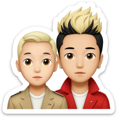 Choi seung hyun with g dragon sticker