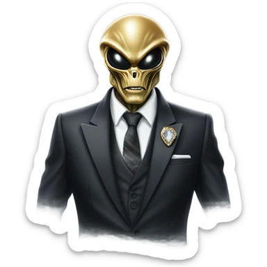 Millionaire xenomorph sticker