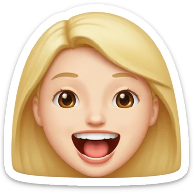 Announcement with mouth sticker