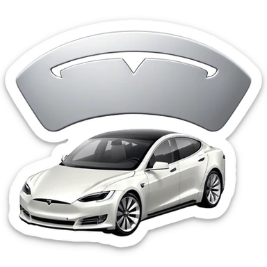 Tesla Model S - Tesla (Model Year: 2022) (Iconic colour: Silver) sticker