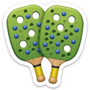pelota de pickleball Verde sola sticker