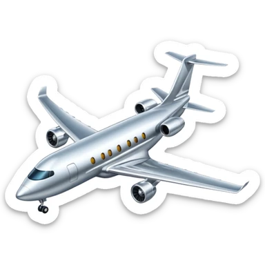 Luxury airplane sticker