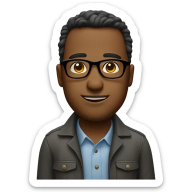 the standart normal face 🙂, but with glasses sticker