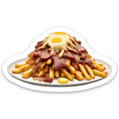 Poutine smoked meat sticker