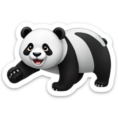 black friday sale panda sticker