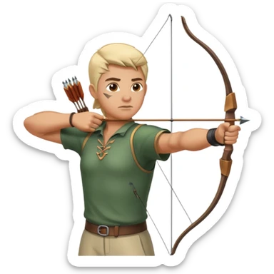 Archer position tir sticker