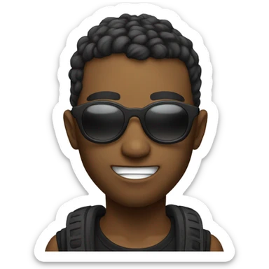 techno raver sticker