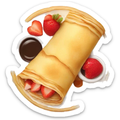 round crepes sticker