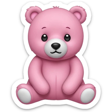 Pink bear plushies  sticker