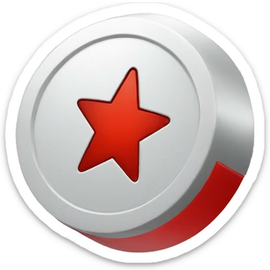Big red start button sticker