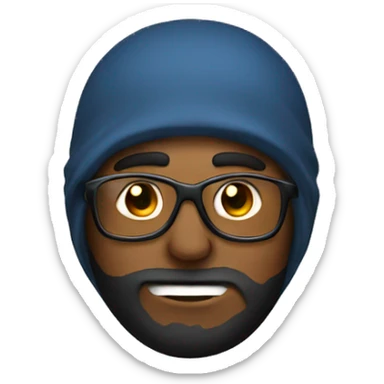 A  university professor with a ski mask sticker