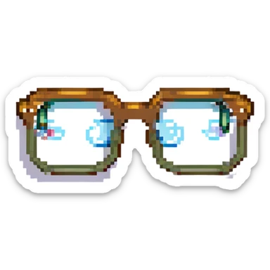 emoji with yellow glasses sticker