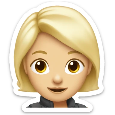 two lesbians: one is older, femme and blond. one is younger  sticker