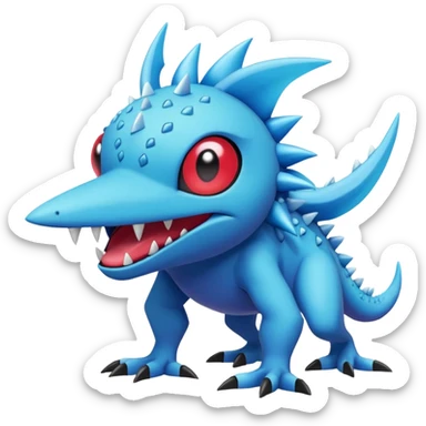 Plagg-Tikki-Spike-Trixie-Fakémon-Pokémon-animal-hybrid-fusion-creature (full body) sticker