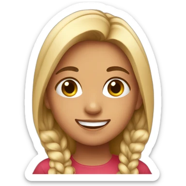 argentinian girl celebrating sticker