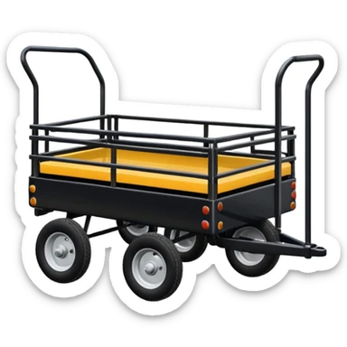 A Transport Utility Trailer for small itesm sticker