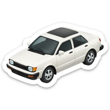 white toyota corolla sticker