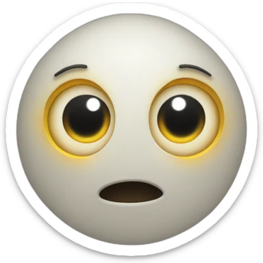 Emoji with a lot of scary eyes and halo sticker